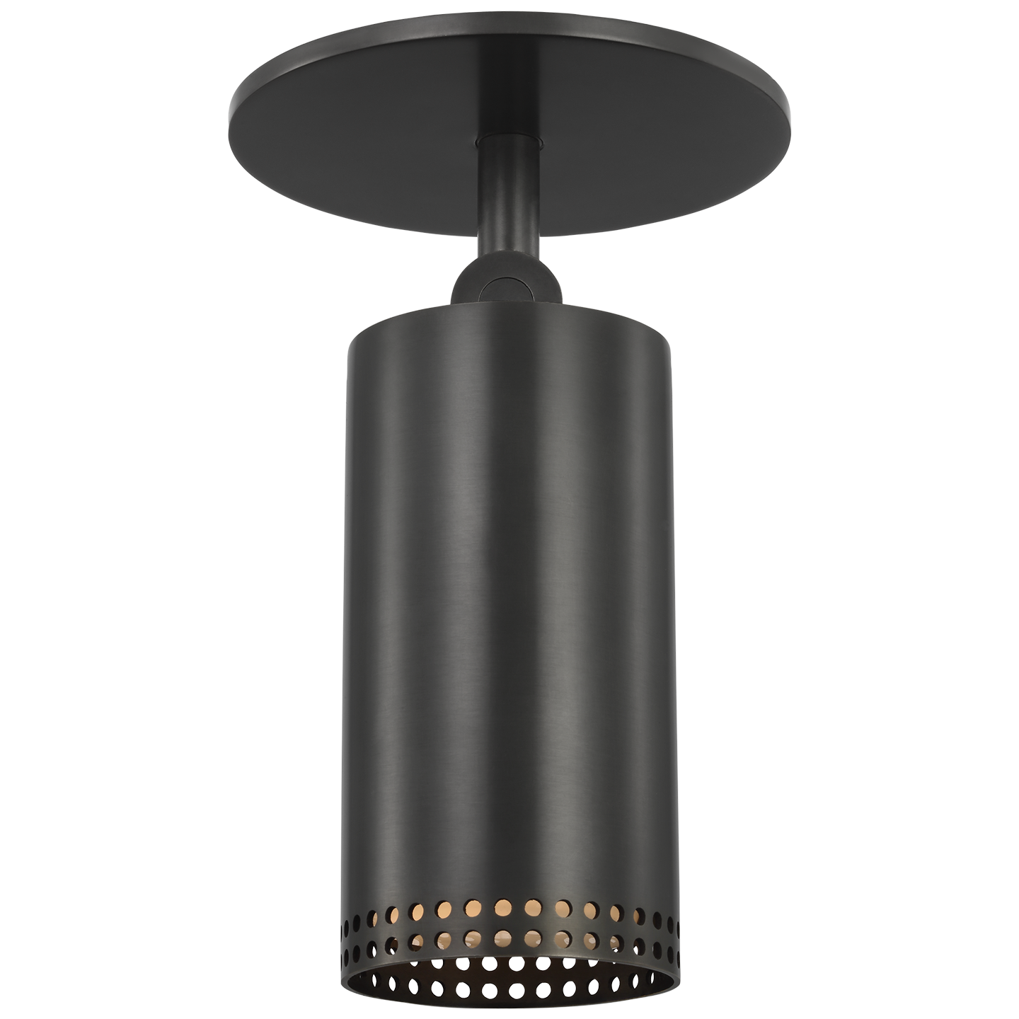 Precision 3" Directional Monopoint Flush Mount | Bronze | White Glass