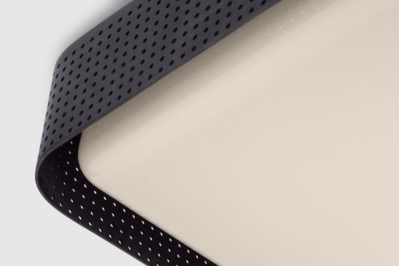 Precision 12.5" Square Flush Mount | Bronze | White Glass