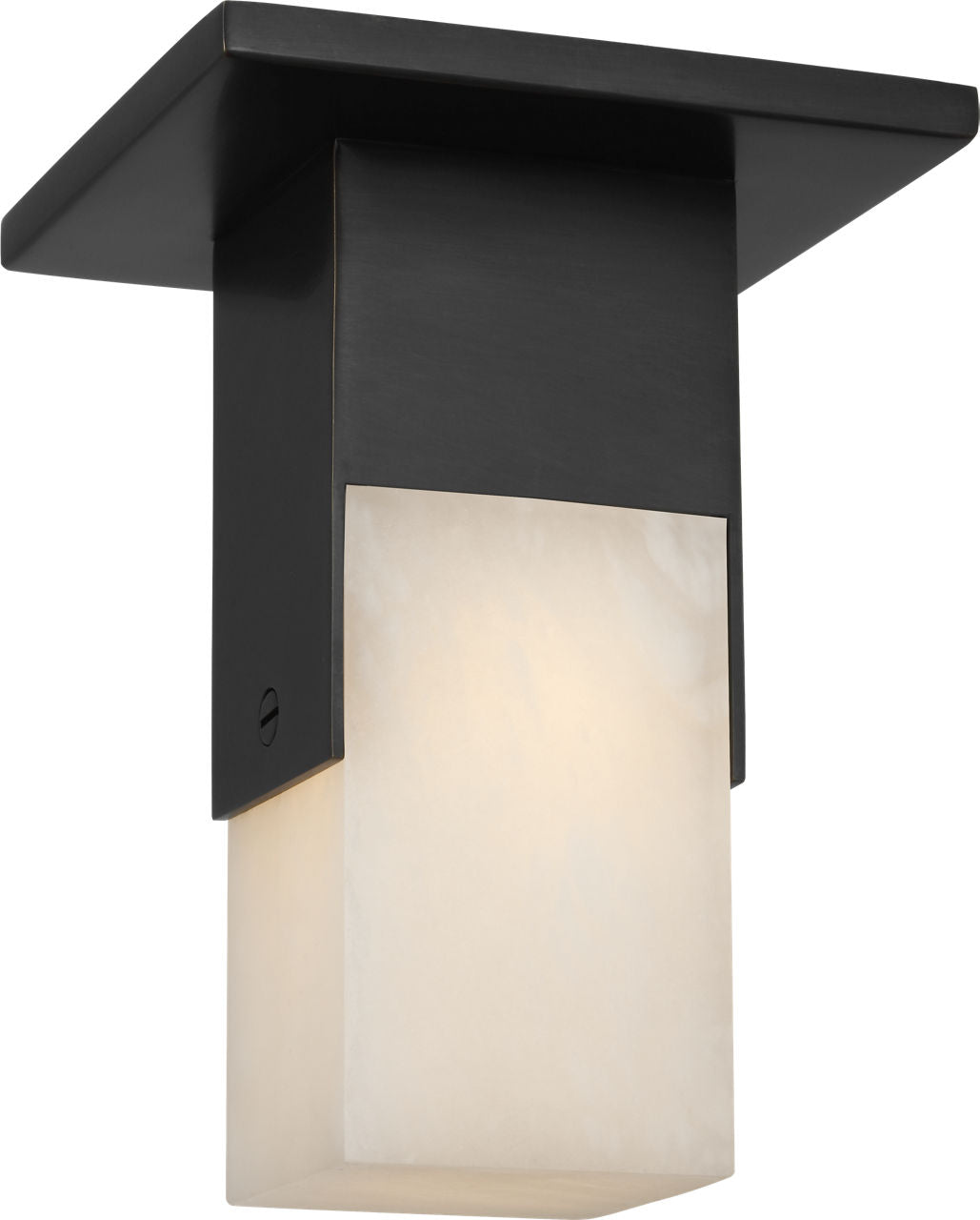 Covet Short Monopoint Flush Mount | Bronze | Alabaster