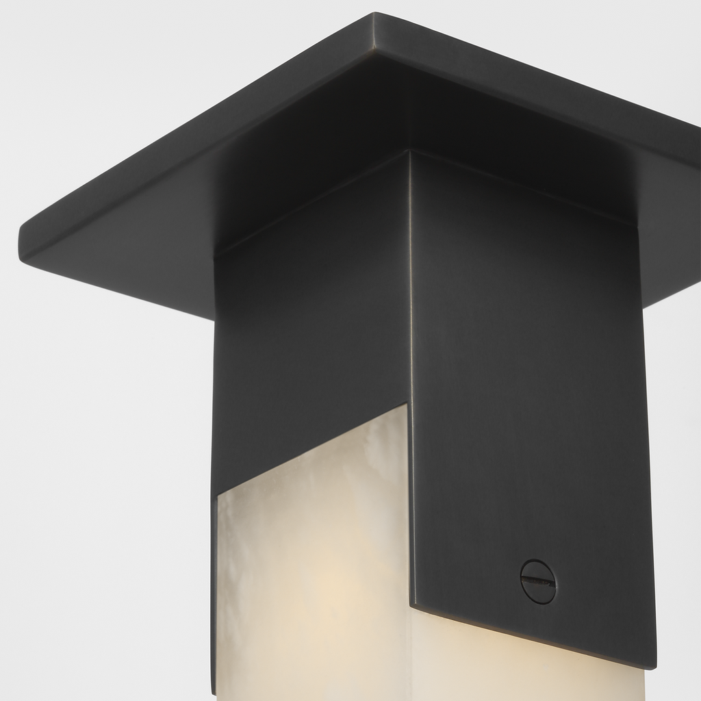 Covet Short Monopoint Flush Mount | Bronze | Alabaster