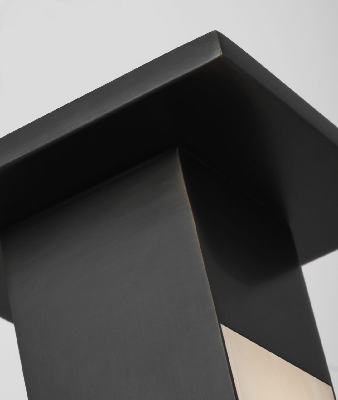 Covet Short Monopoint Flush Mount | Bronze | Alabaster