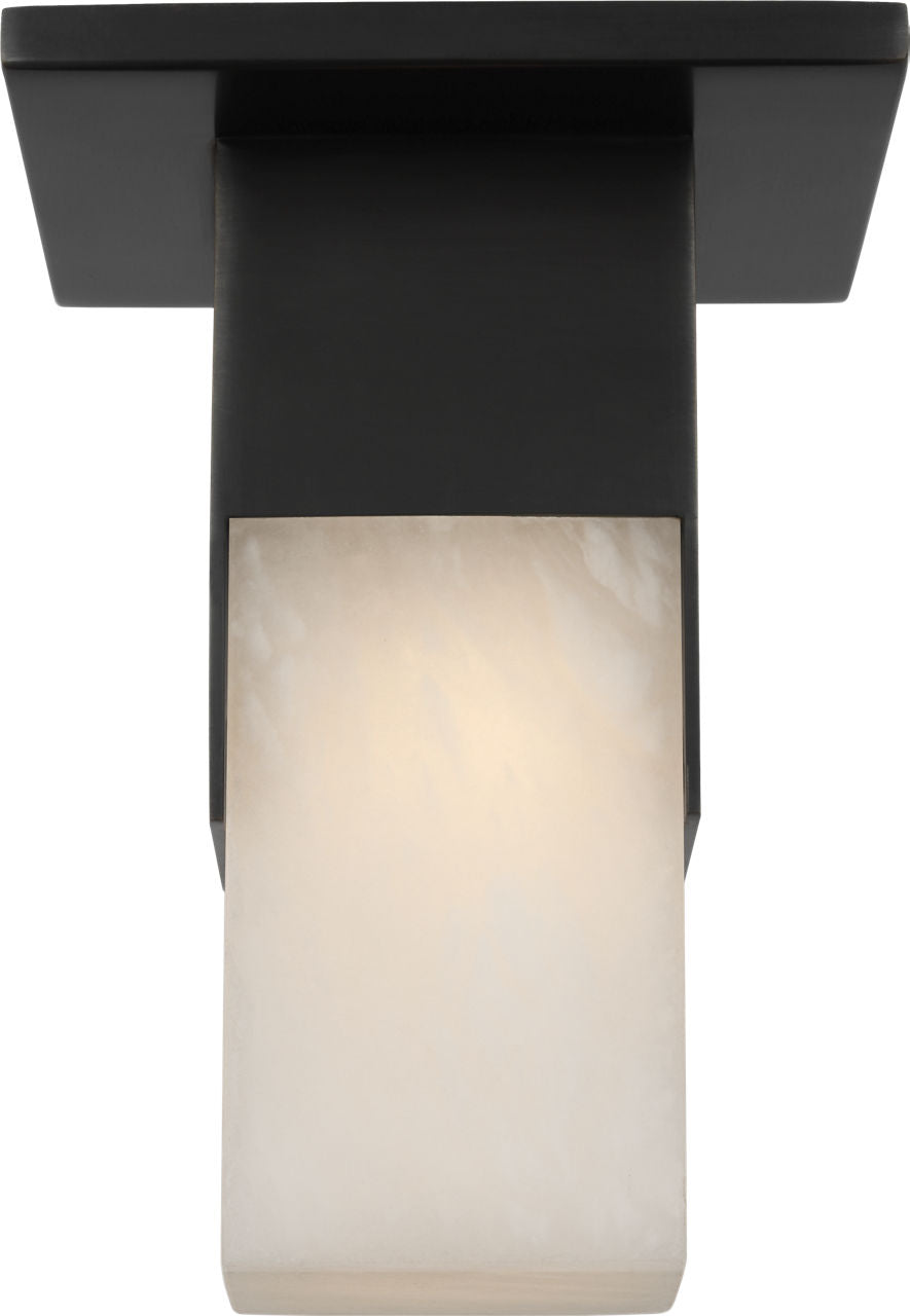 Covet Short Monopoint Flush Mount | Bronze | Alabaster