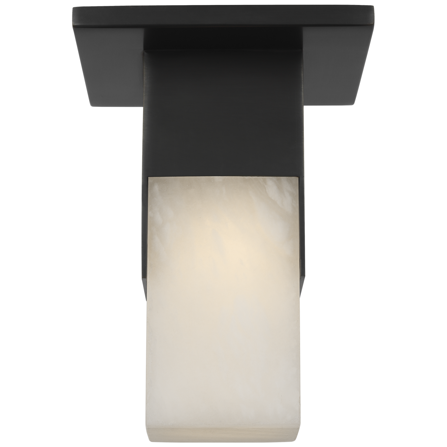 Covet Short Monopoint Flush Mount | Bronze | Alabaster