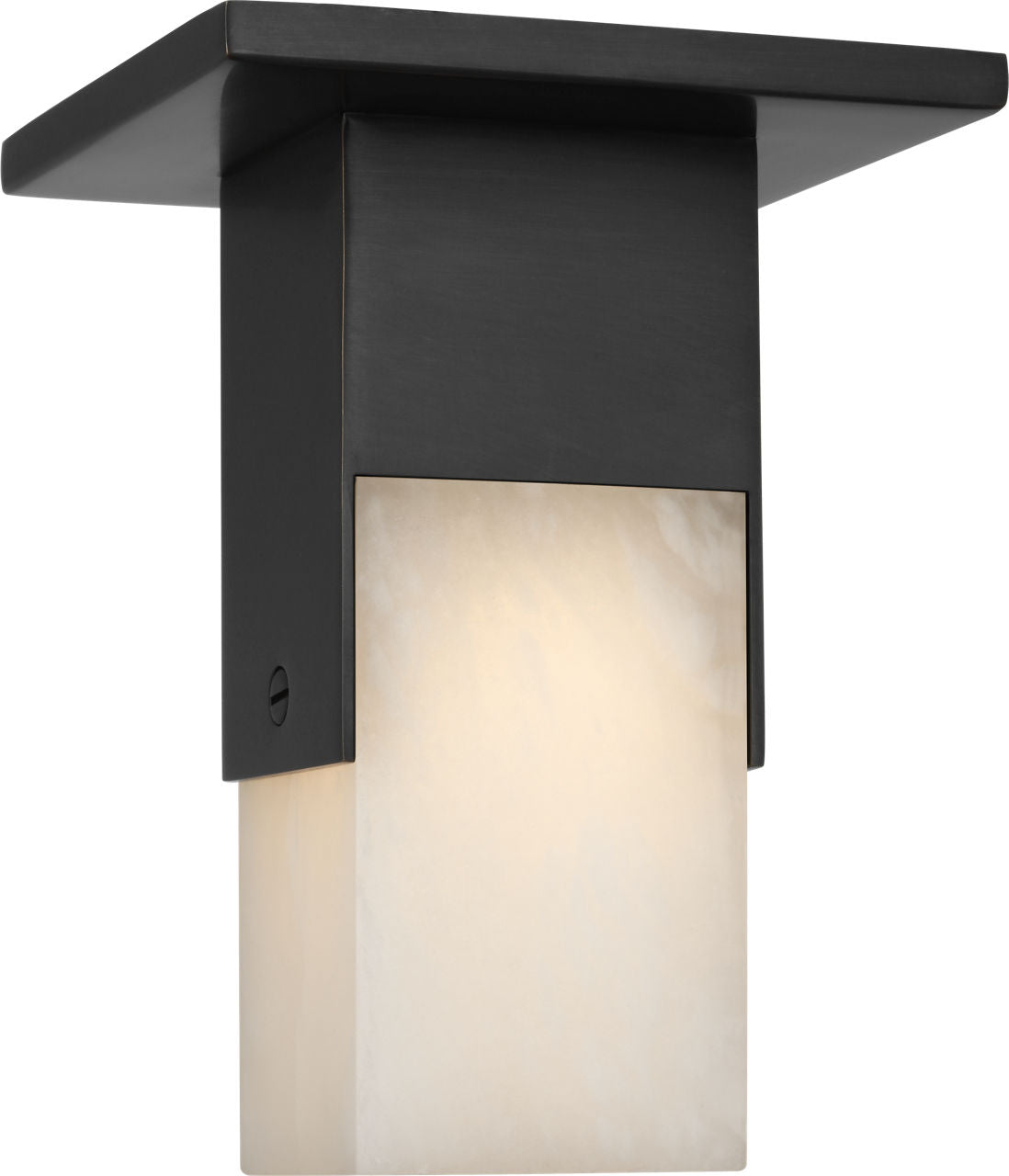Covet Short Monopoint Flush Mount | Bronze | Alabaster