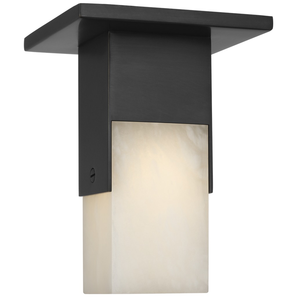 Covet Short Monopoint Flush Mount | Bronze | Alabaster