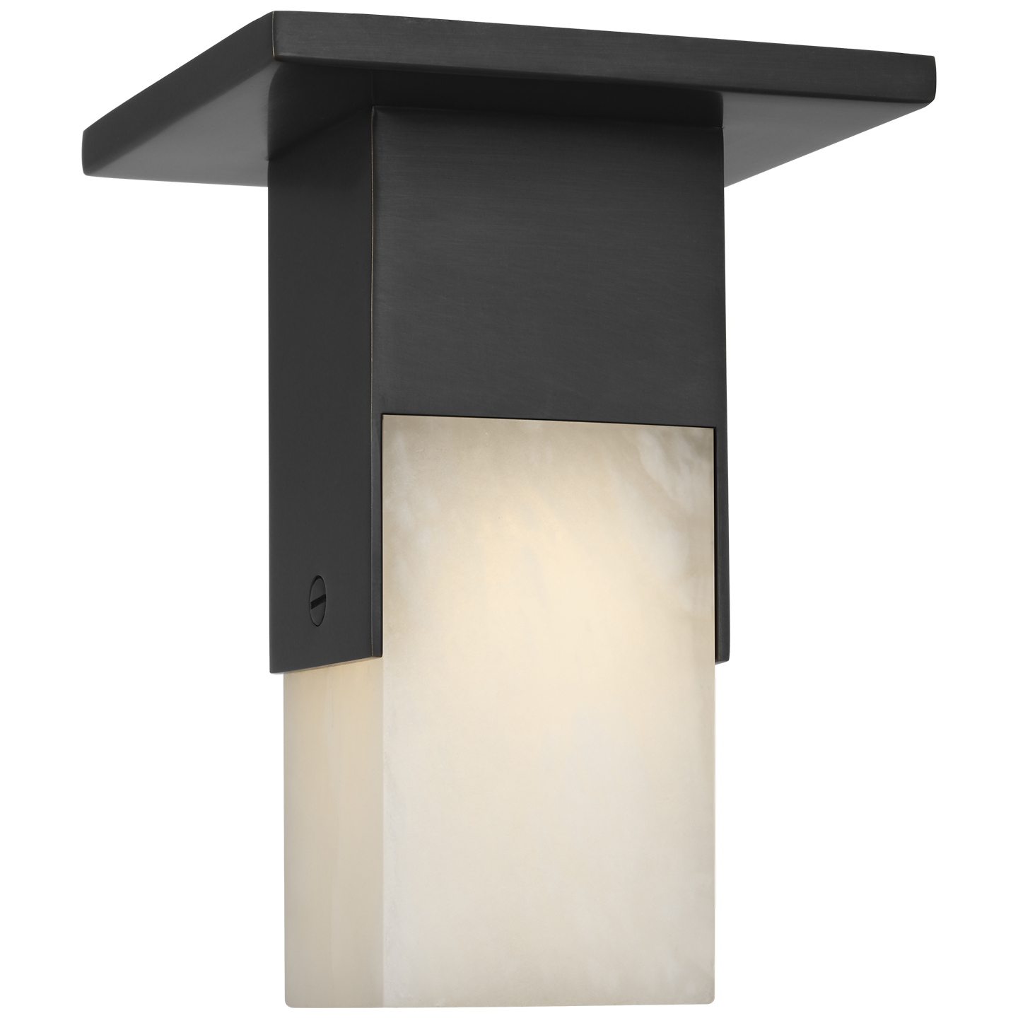 Covet Short Monopoint Flush Mount | Bronze | Alabaster