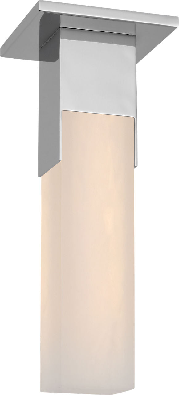 Covet Monopoint Flush Mount | Polished Nickel | Alabaster