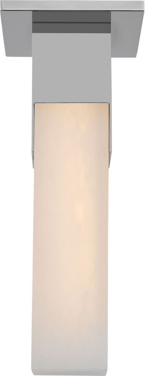 Covet Monopoint Flush Mount | Polished Nickel | Alabaster
