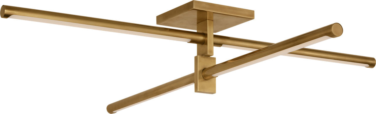 Axis 36" Flush Mount | Antique-Burnished Brass