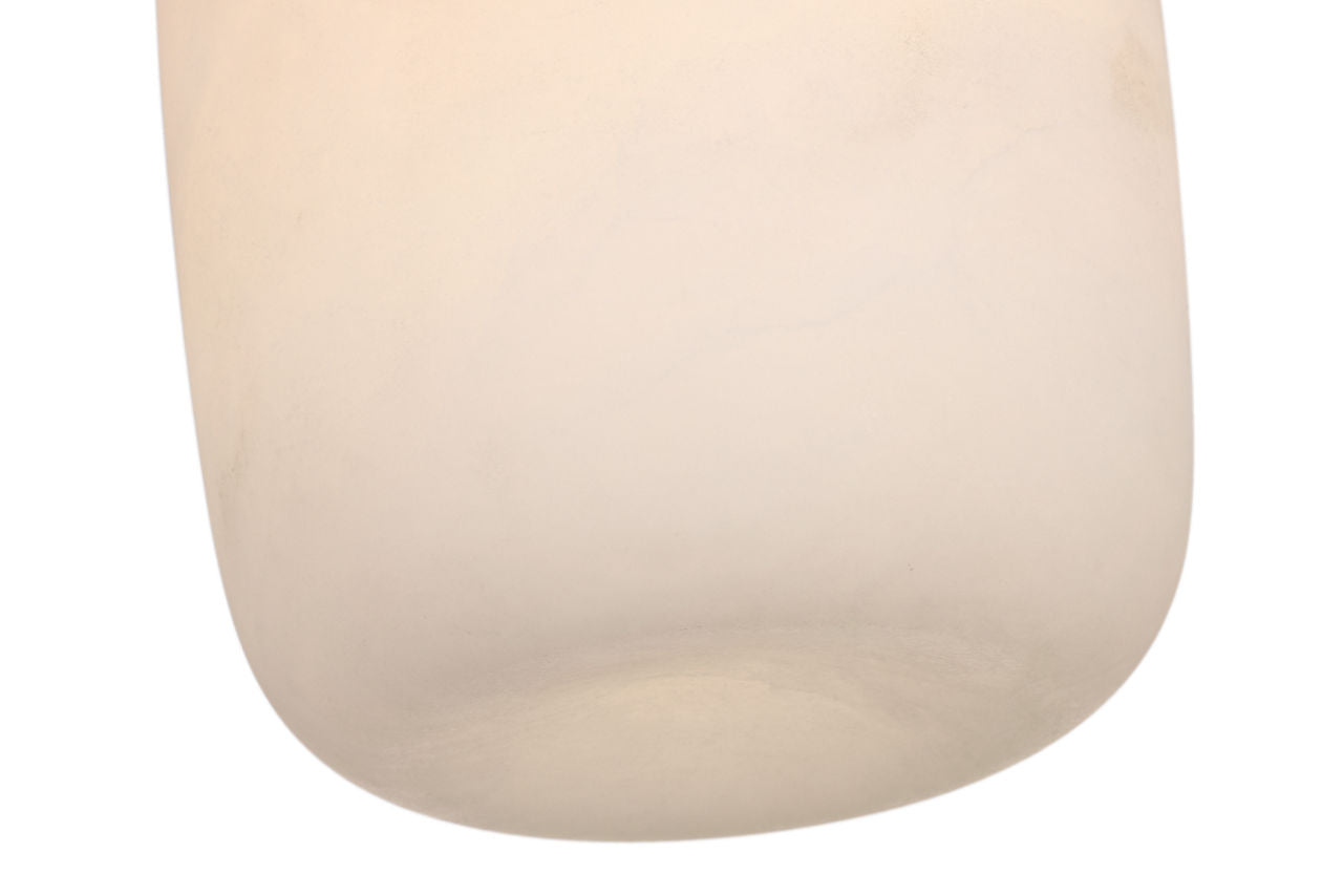 Formosa 5" Elongated Flush Mount | Alabaster and Bronze