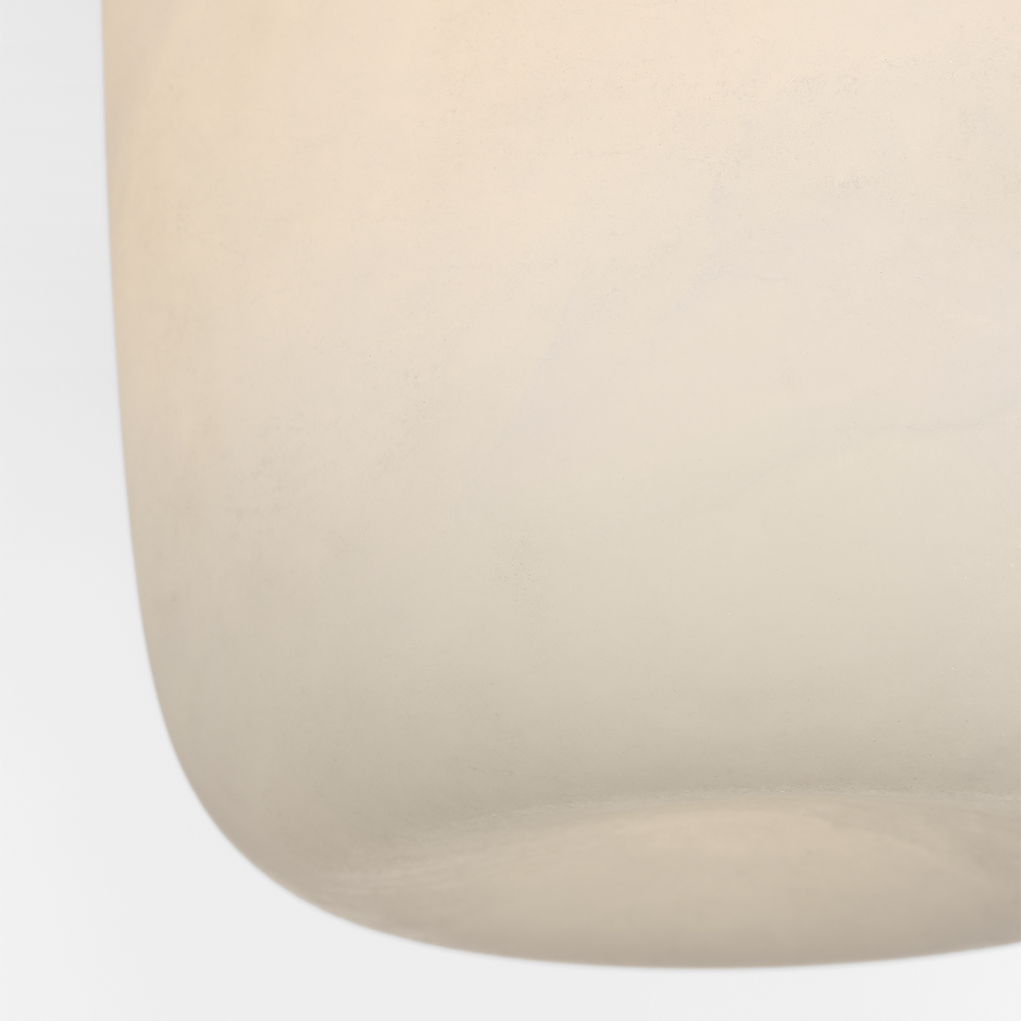 Formosa 5" Elongated Flush Mount | Alabaster and Polished Nickel