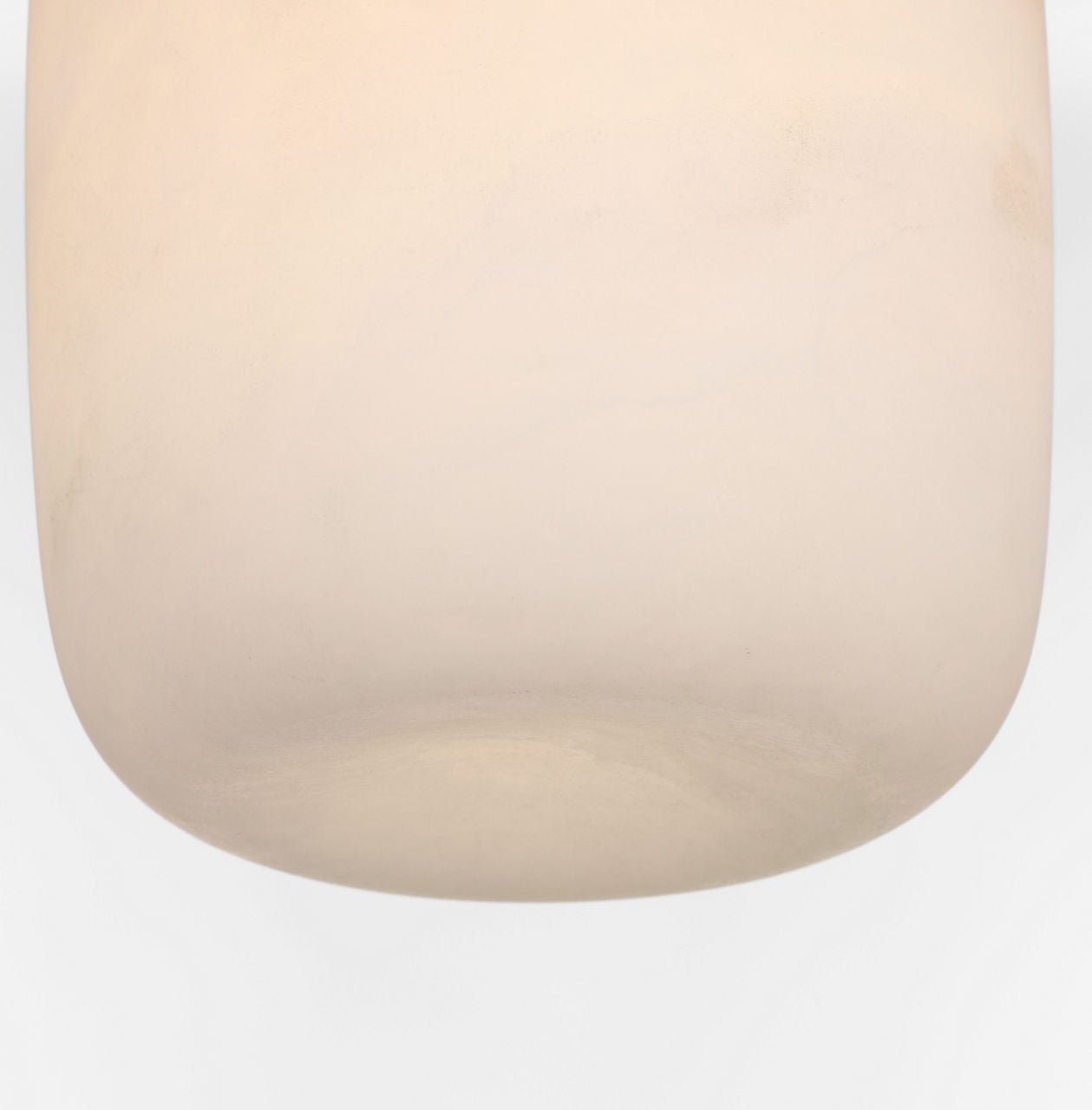 Formosa 5" Elongated Flush Mount | Alabaster and Polished Nickel