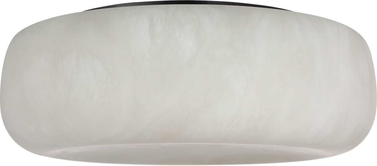 Formosa 17" Flush Mount | Alabaster and Bronze