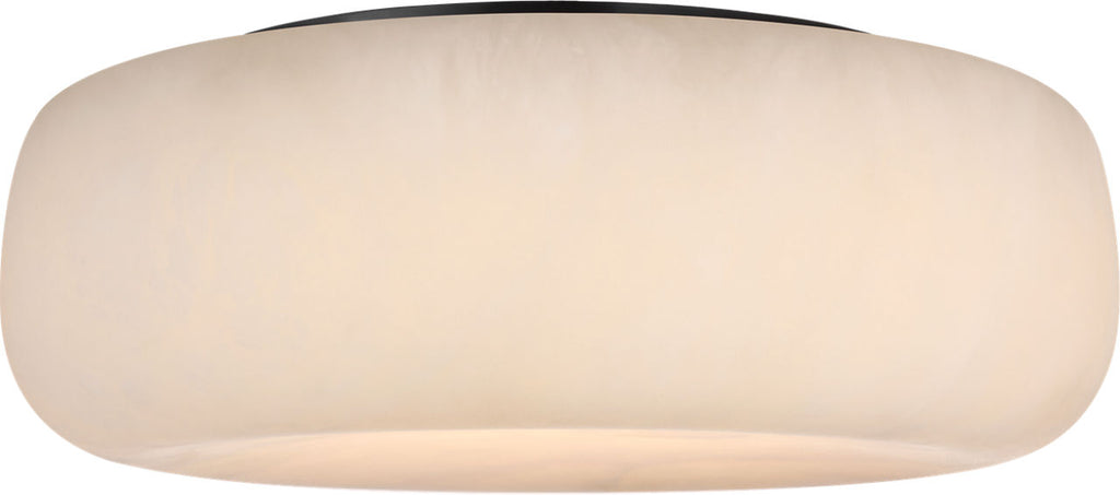 Formosa 17" Flush Mount | Alabaster and Bronze