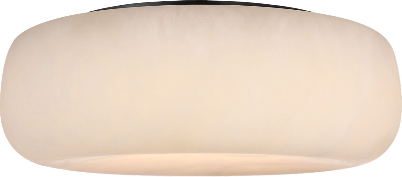Formosa 17" Flush Mount | Alabaster and Bronze