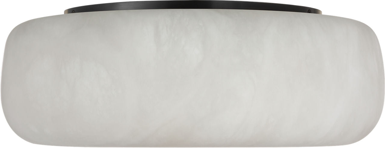 Formosa 17" Flush Mount | Alabaster and Bronze