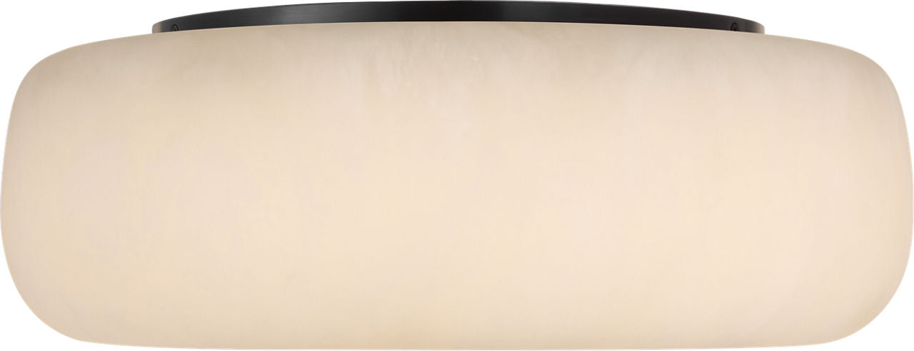 Formosa 17" Flush Mount | Alabaster and Bronze