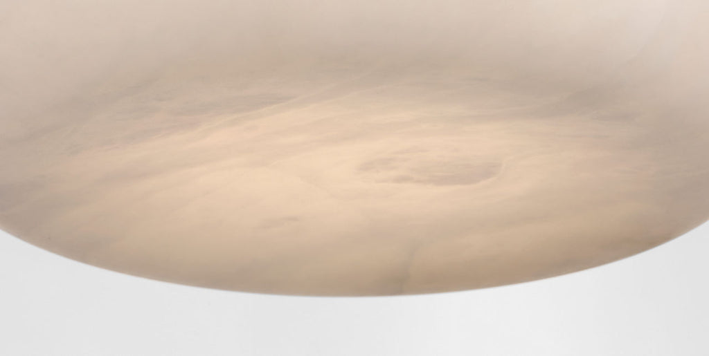 Formosa 17" Flush Mount | Alabaster and Polished Nickel