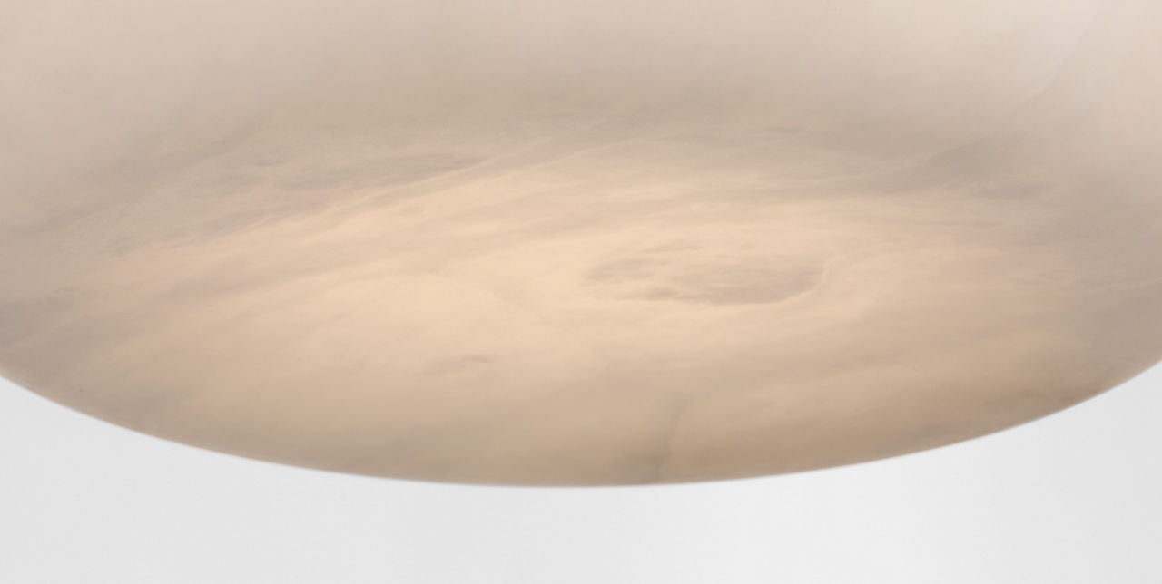 Formosa 17" Flush Mount | Alabaster and Polished Nickel