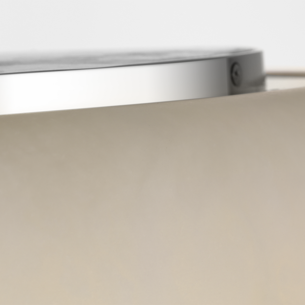 Formosa 17" Flush Mount | Alabaster and Polished Nickel