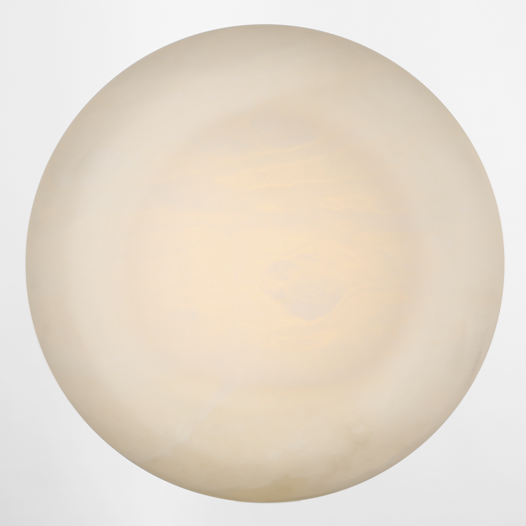 Formosa 17" Flush Mount | Alabaster and Polished Nickel
