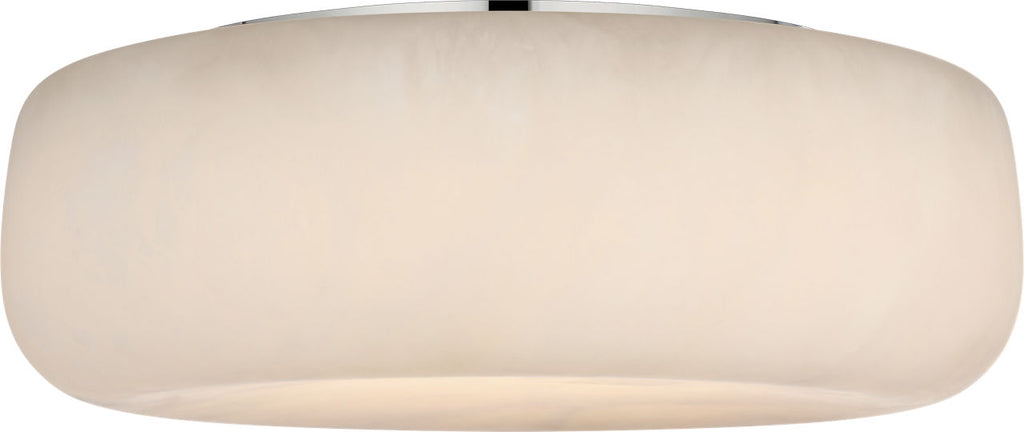 Formosa 17" Flush Mount | Alabaster and Polished Nickel