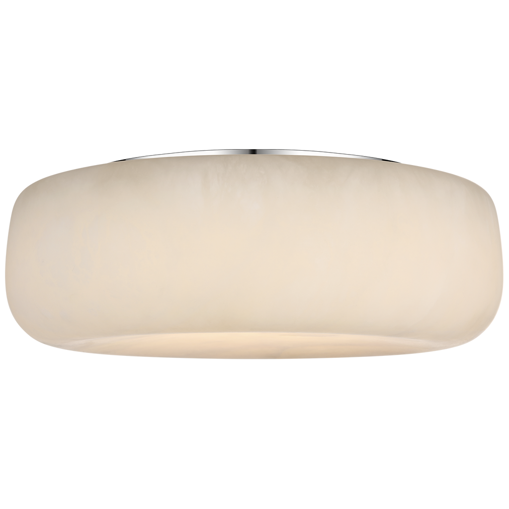 Formosa 17" Flush Mount | Alabaster and Polished Nickel