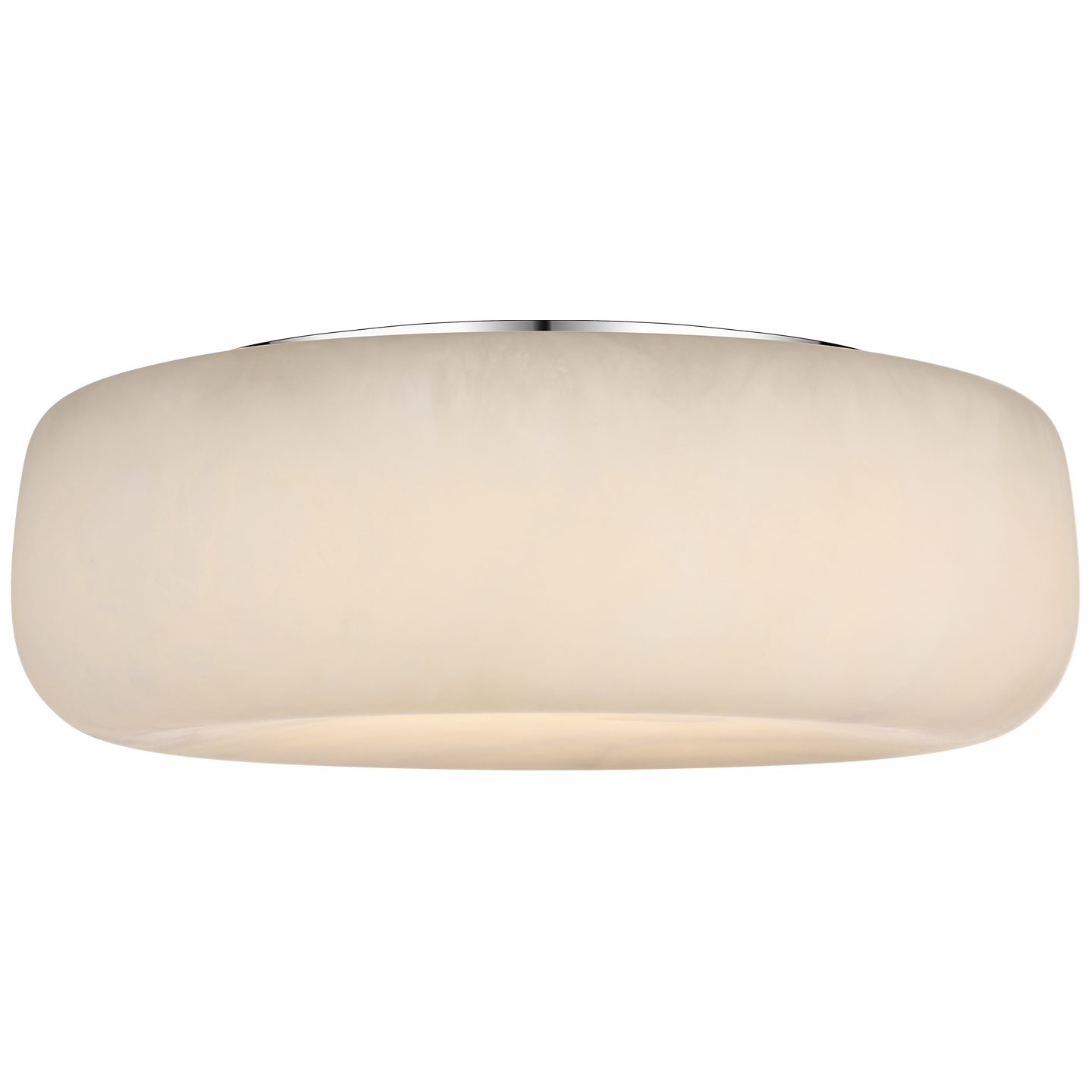 Formosa 17" Flush Mount | Alabaster and Polished Nickel