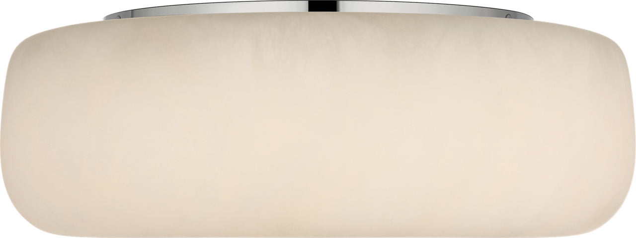 Formosa 17" Flush Mount | Alabaster and Polished Nickel