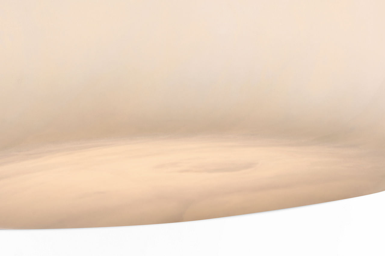 Formosa 22" Flush Mount | Alabaster and Antique-Burnished Brass