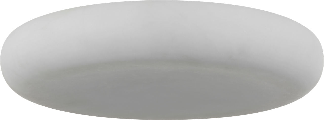 Formosa 22" Flush Mount | Alabaster and Antique-Burnished Brass