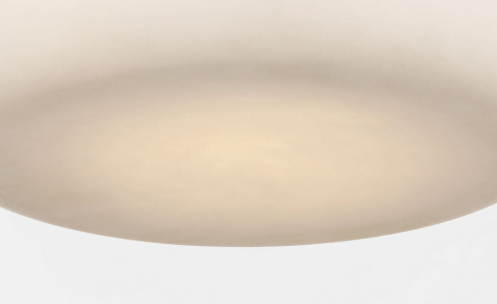 Formosa 22" Flush Mount | Alabaster and Polished Nickel