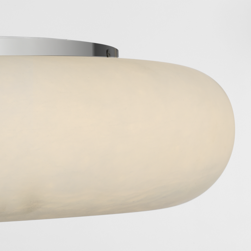 Formosa 22" Flush Mount | Alabaster and Polished Nickel