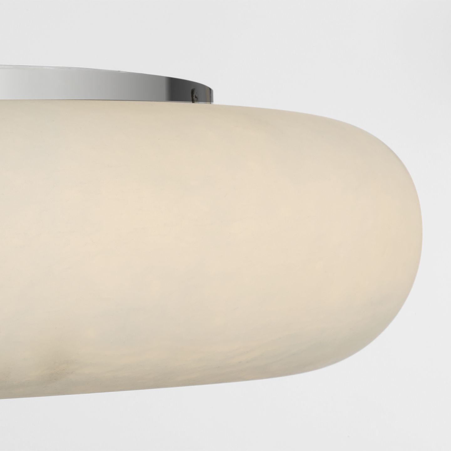 Formosa 22" Flush Mount | Alabaster and Polished Nickel