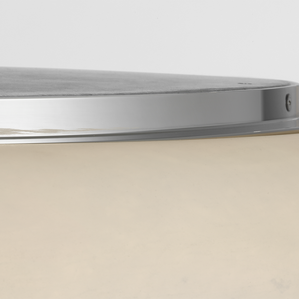 Formosa 22" Flush Mount | Alabaster and Polished Nickel