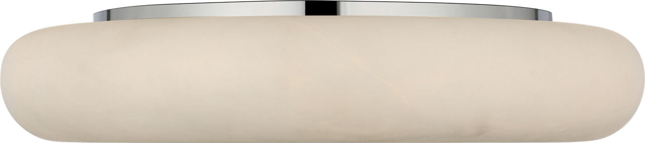 Formosa 22" Flush Mount | Alabaster and Polished Nickel