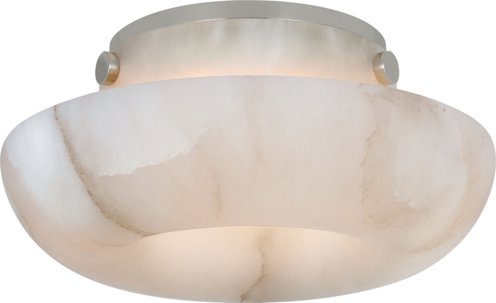 Cappello 6" Flush Mount | Alabaster and Polished Nickel