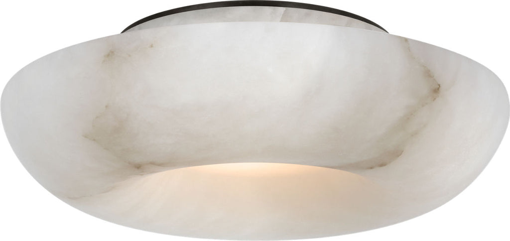 Cappello 10" Flush Mount | Alabaster and Bronze