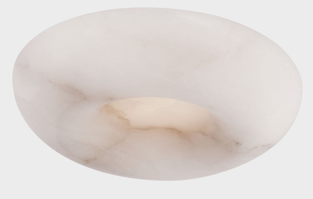 Cappello 10" Flush Mount | Alabaster and Polished Nickel