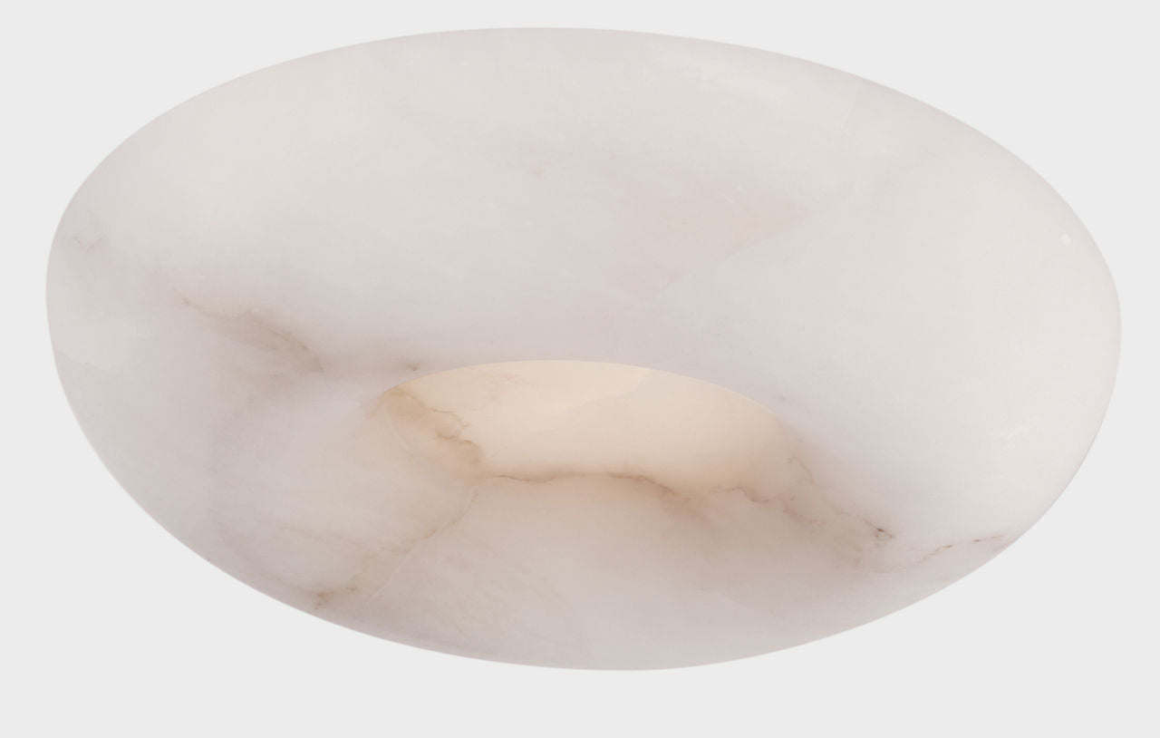 Cappello 10" Flush Mount | Alabaster and Polished Nickel