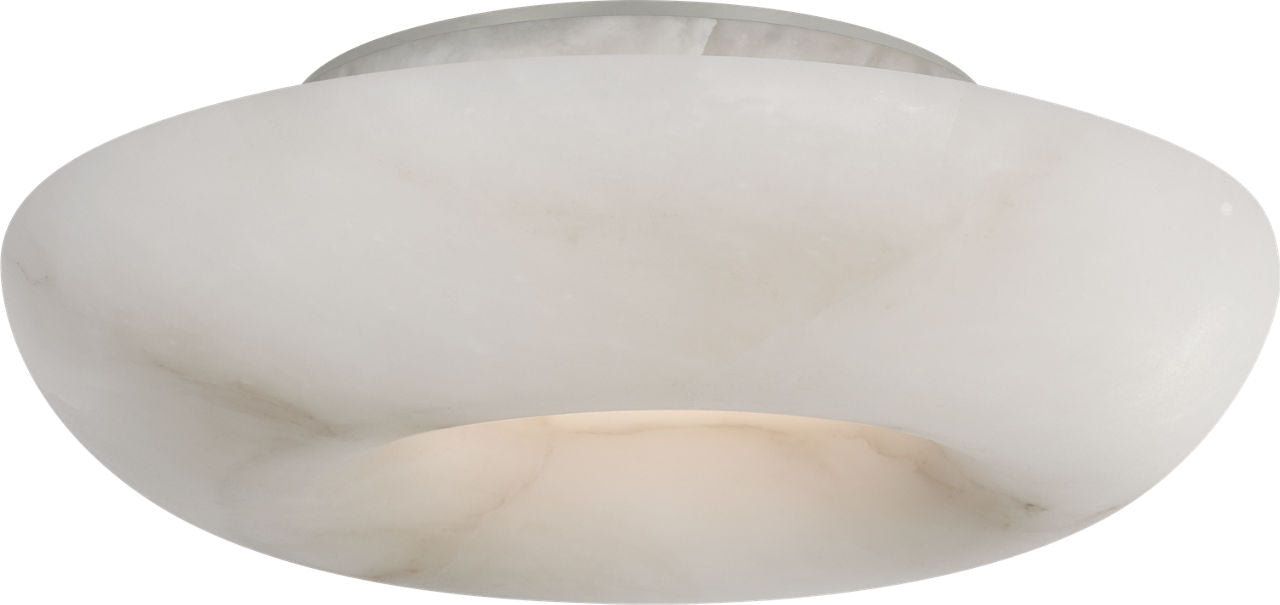 Cappello 10" Flush Mount | Alabaster and Polished Nickel