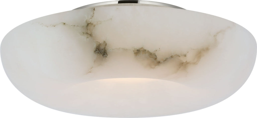 Cappello 12" Flush Mount | Alabaster and Polished Nickel