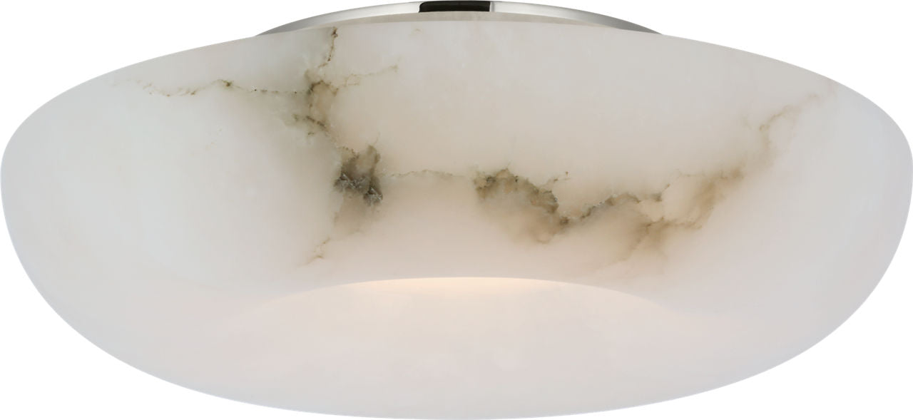 Cappello 12" Flush Mount | Alabaster and Polished Nickel