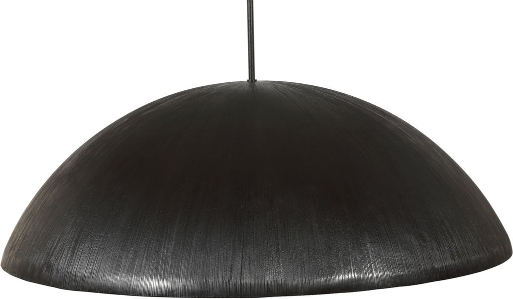 Utopia 48" Sculpted Pendant | Aged Iron | White Glass