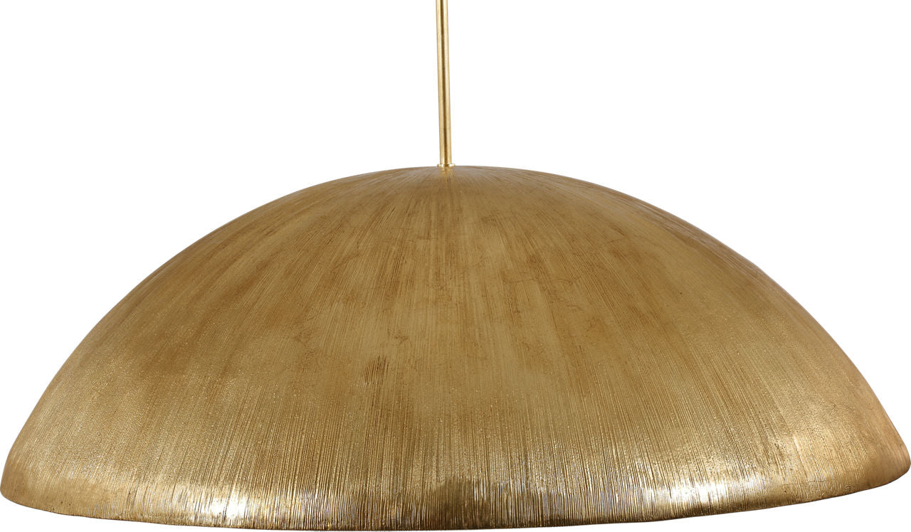Utopia 48" Sculpted Pendant | Gild | White Glass