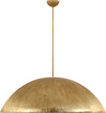 Utopia 48" Sculpted Pendant | Gild | White Glass