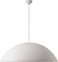 Utopia 48" Sculpted Pendant | Plaster White | White Glass