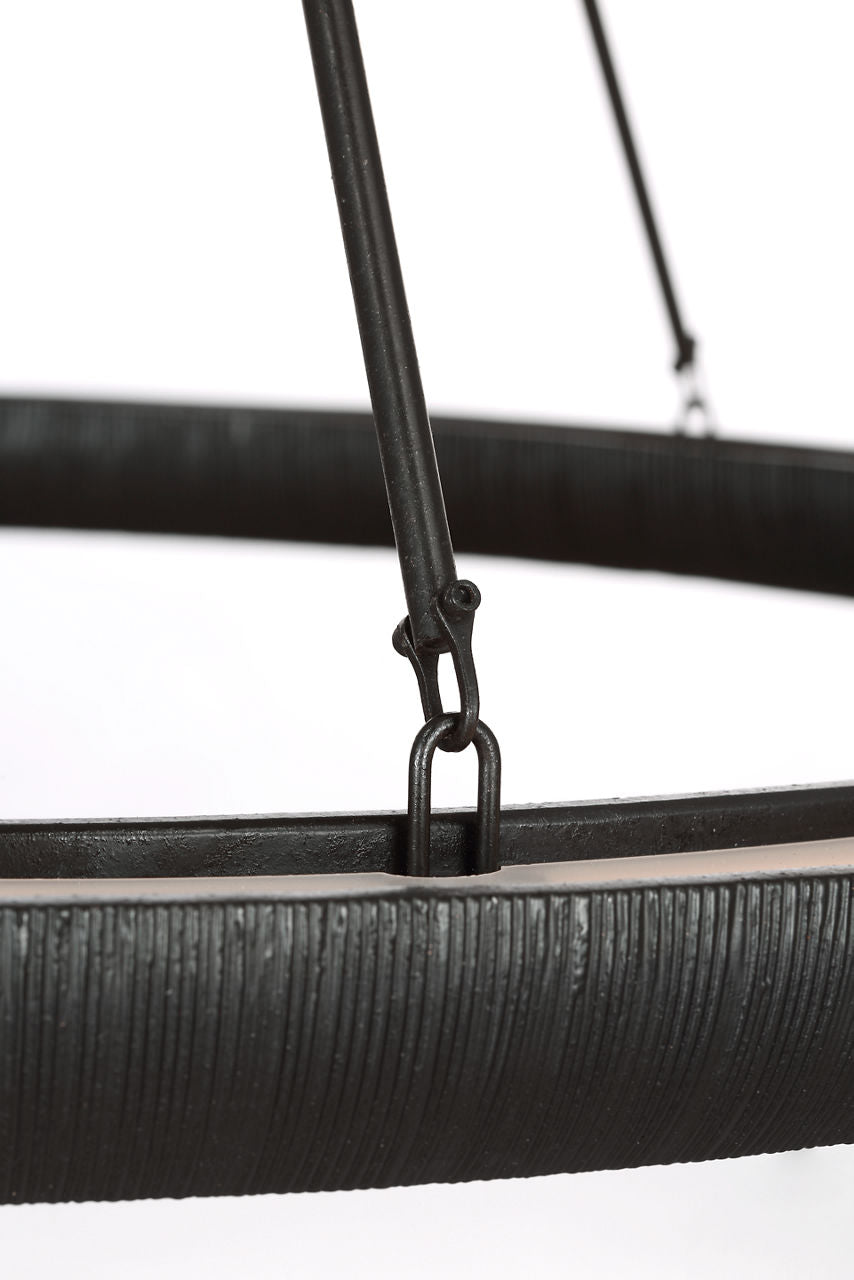 Utopia 42" Ring Chandelier | Aged Iron