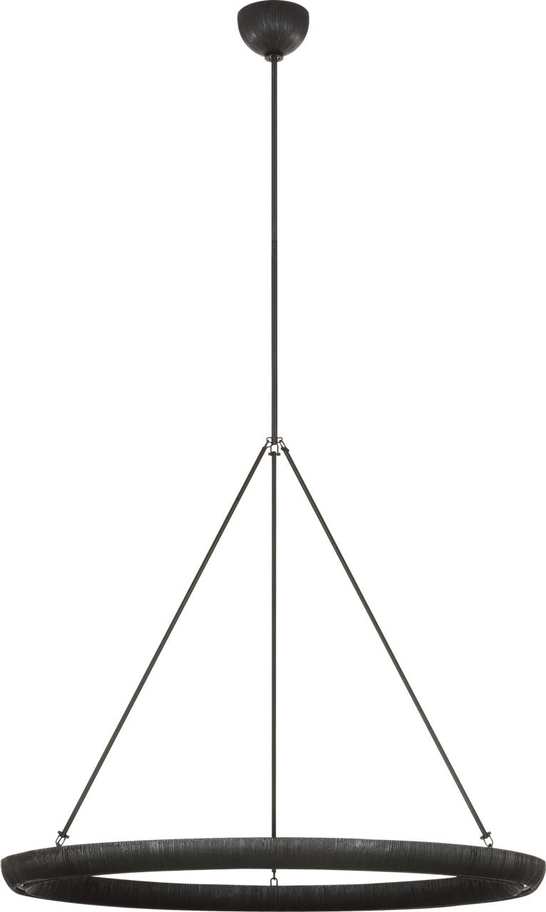 Utopia 42" Ring Chandelier | Aged Iron