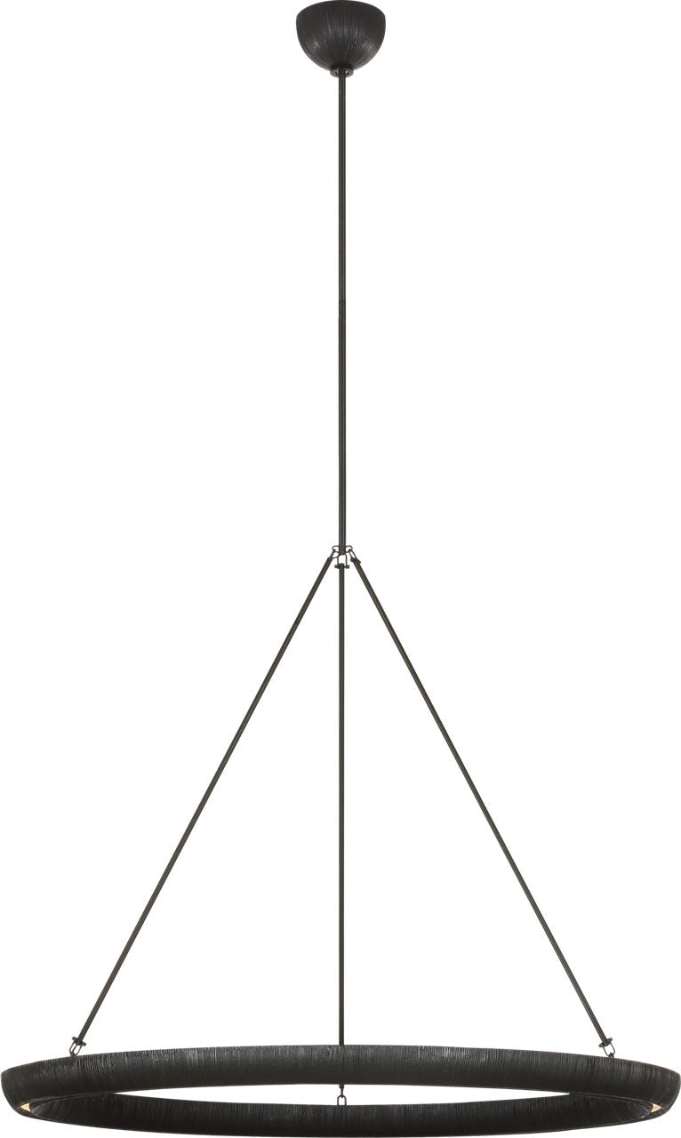 Utopia 42" Ring Chandelier | Aged Iron